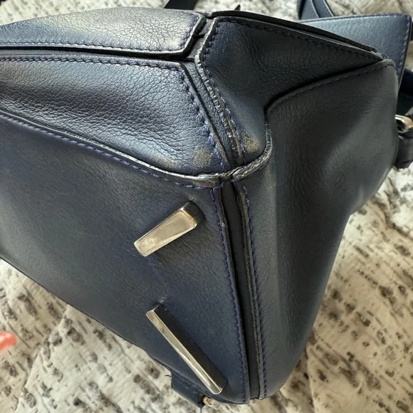 Loewe Small Puzzle Bag in Marine Blue - Picture 6 of 11